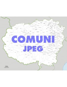 Mappa dei comuni della provincia di Cuneo jpg