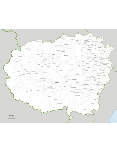 Mappa dei comuni della provincia di Cuneo jpg