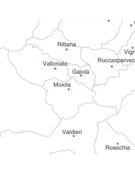 Mappa dei comuni della provincia di Cuneo jpg