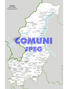 Mappa dei comuni della provincia di Como jpg