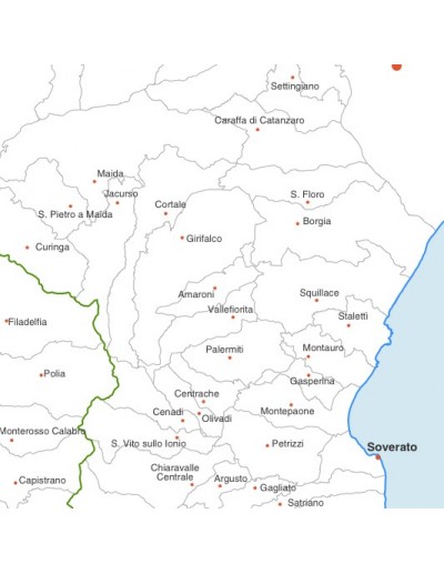 Mappa dei comuni della provincia di Catanzaro jpg