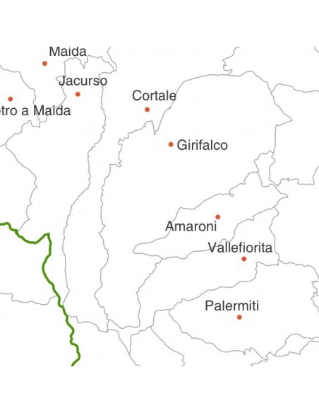 Mappa dei comuni della provincia di Catanzaro jpg