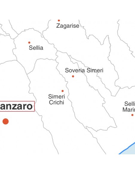 Mappa dei comuni della provincia di Catanzaro jpg