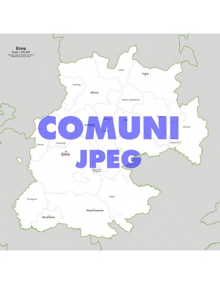 Mappa dei comuni della provincia di Enna jpg
