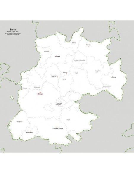 Mappa dei comuni della provincia di Enna jpg