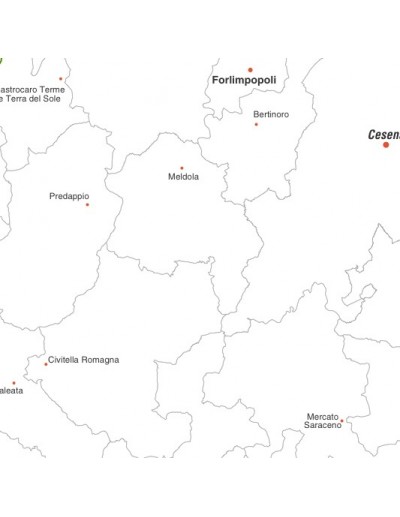 Mappa dei comuni della provincia di...