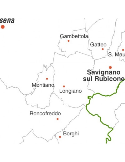 Mappa dei comuni della provincia di...