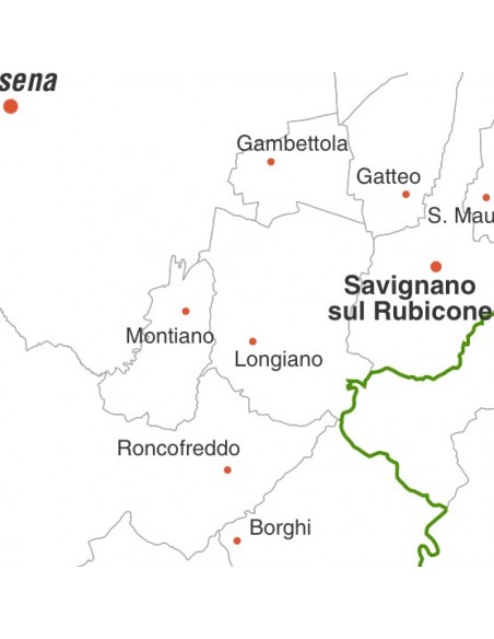 Mappa dei comuni della provincia di Forlì-Cesena jpg