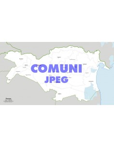 Mappa dei comuni della provincia di Ferrara jpg