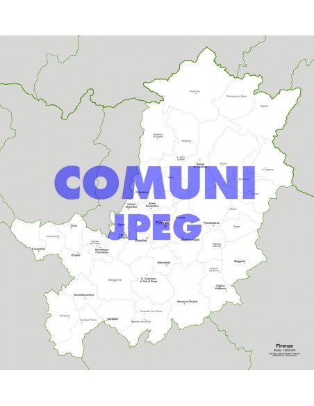 Mappa dei comuni della provincia di Firenze jpg