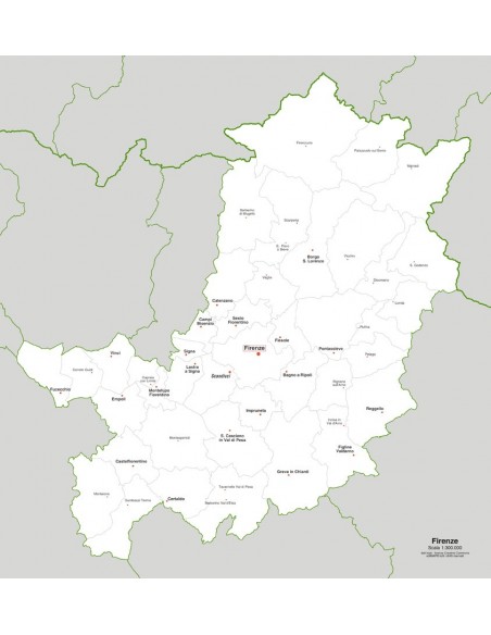 Mappa dei comuni della provincia di Firenze jpg