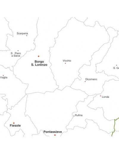 Mappa dei comuni della provincia di Firenze jpg