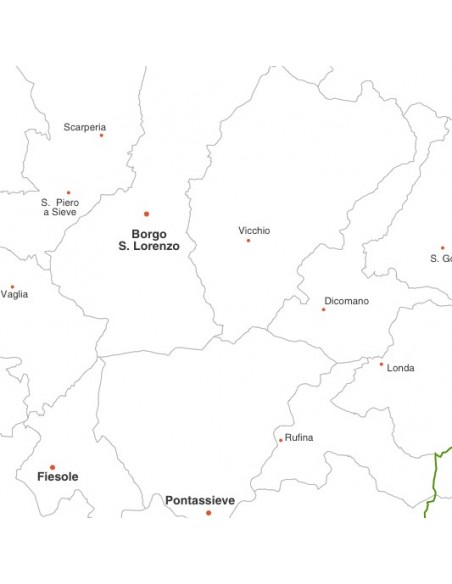 Mappa dei comuni della provincia di Firenze jpg