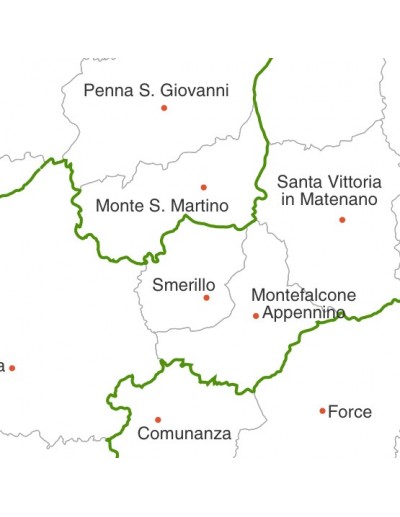Mappa dei comuni della provincia di Fermo jpg