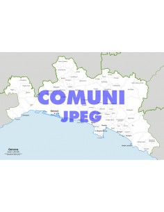 Mappa dei comuni della provincia di Genova jpg