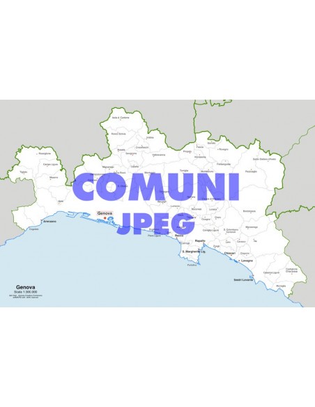 Mappa dei comuni della provincia di Genova jpg