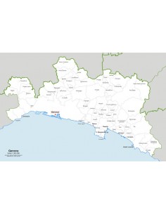 Mappa dei comuni della provincia di Genova jpg 2