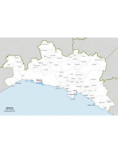 Mappa dei comuni della provincia di Genova jpg