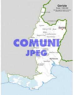 Mappa dei comuni della provincia di Gorizia jpg