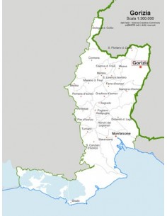 Mappa dei comuni della provincia di Gorizia jpg 2