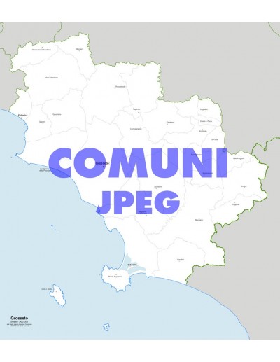 Mappa dei comuni della provincia di Grosseto jpg