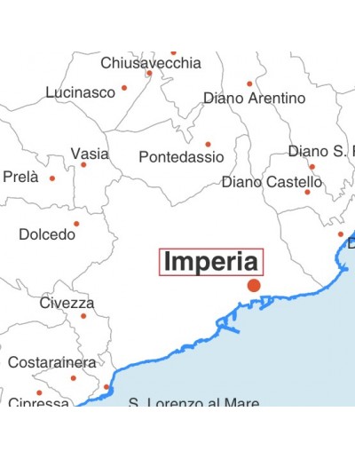 Mappa dei comuni della provincia di Imperia jpg