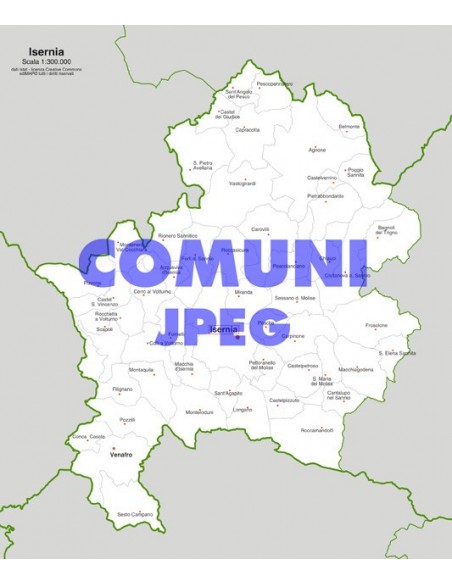 Mappa dei comuni della provincia di Isernia jpg