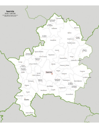 Mappa dei comuni della provincia di Isernia jpg