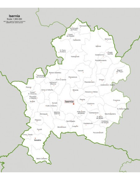 Mappa dei comuni della provincia di Isernia jpg