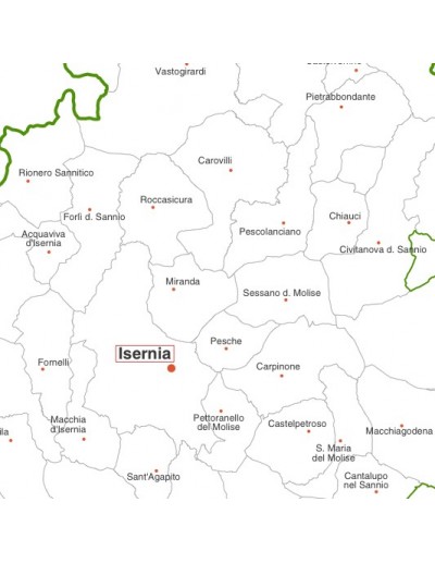 Mappa dei comuni della provincia di Isernia jpg
