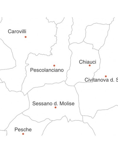 Mappa dei comuni della provincia di Isernia jpg