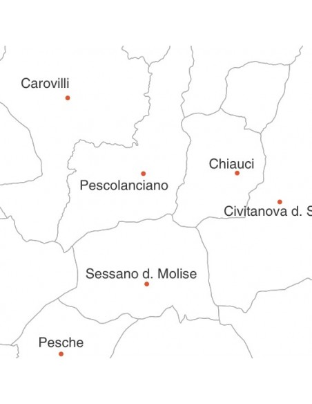Mappa dei comuni della provincia di Isernia jpg