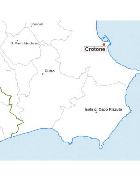 Mappa dei comuni della provincia di Crotone jpg