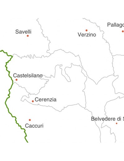 Mappa dei comuni della provincia di Crotone jpg