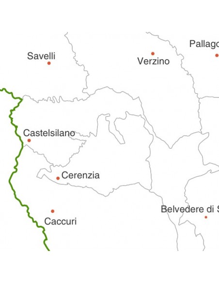 Mappa dei comuni della provincia di Crotone jpg