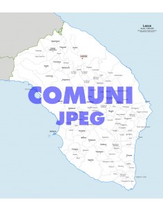 Mappa dei comuni della provincia di Lecce jpg