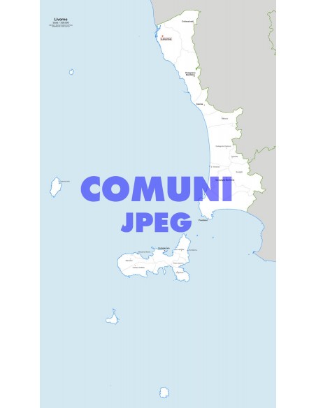 Mappa dei comuni della provincia di Livorno jpg