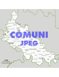 Mappa dei comuni della provincia di Lodi jpg