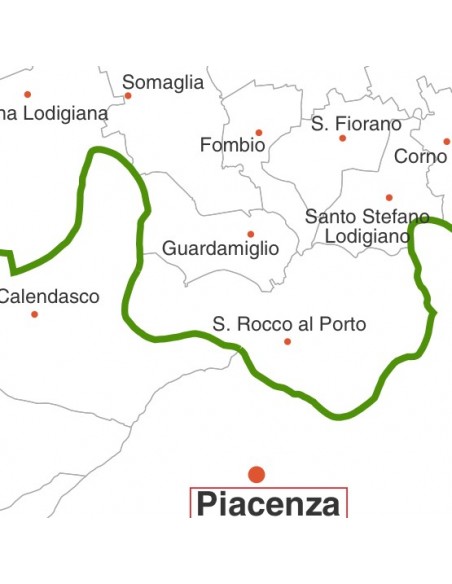 Mappa dei comuni della provincia di Lodi jpg