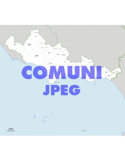 Mappa dei comuni della provincia di Latina jpg