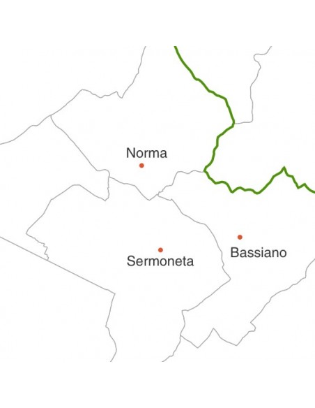 Mappa dei comuni della provincia di Latina jpg