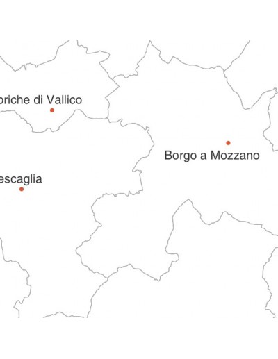 Mappa dei comuni della provincia di Lucca jpg