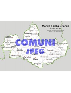 Mappa dei comuni della provincia di Monza e Brianza jpg