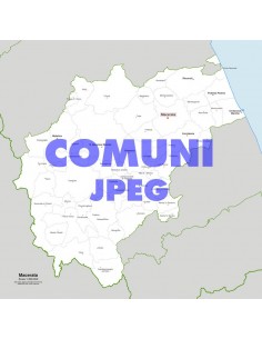 Mappa dei comuni della provincia di Macerata jpg