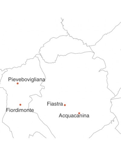 Mappa dei comuni della provincia di Macerata jpg