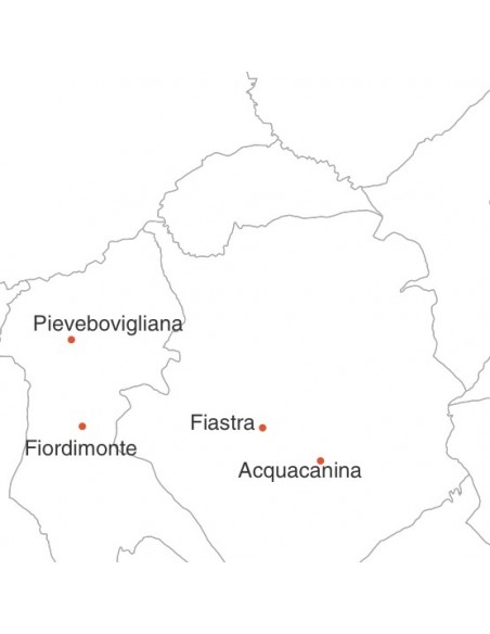 Mappa dei comuni della provincia di Macerata jpg