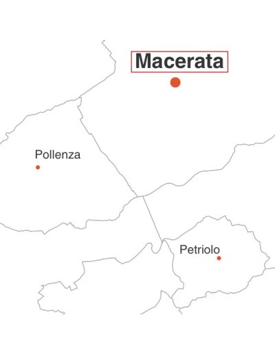 Mappa dei comuni della provincia di Macerata jpg