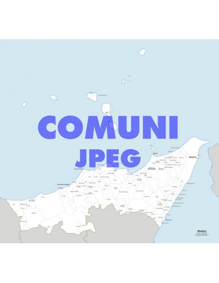 Mappa dei comuni della provincia di Messina jpg