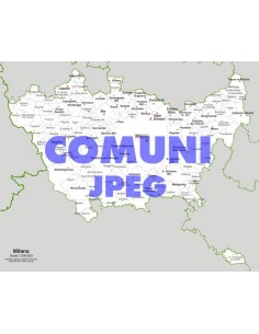 Mappa dei comuni della provincia di Milano jpg