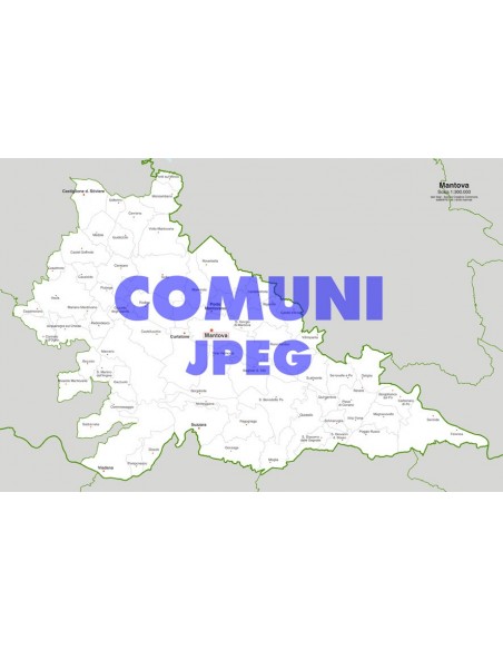 Mappa dei comuni della provincia di Mantova jpg